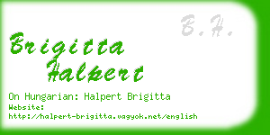 brigitta halpert business card